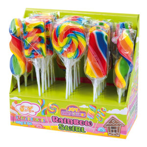 SWIRL RAINBOW MIX LOLLIPOP